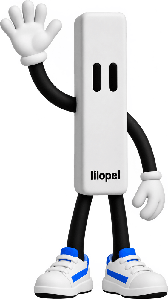 Lilo, de mascotte van Lilopel, zwaait naar je
